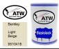 Preview: Bentley, Light Beige, 9510418: 500ml Lackdose, von ATW Autoteile West.